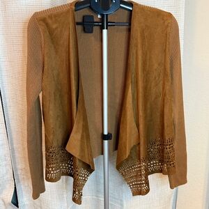 Westport Camel Ribbed Knit Sweater